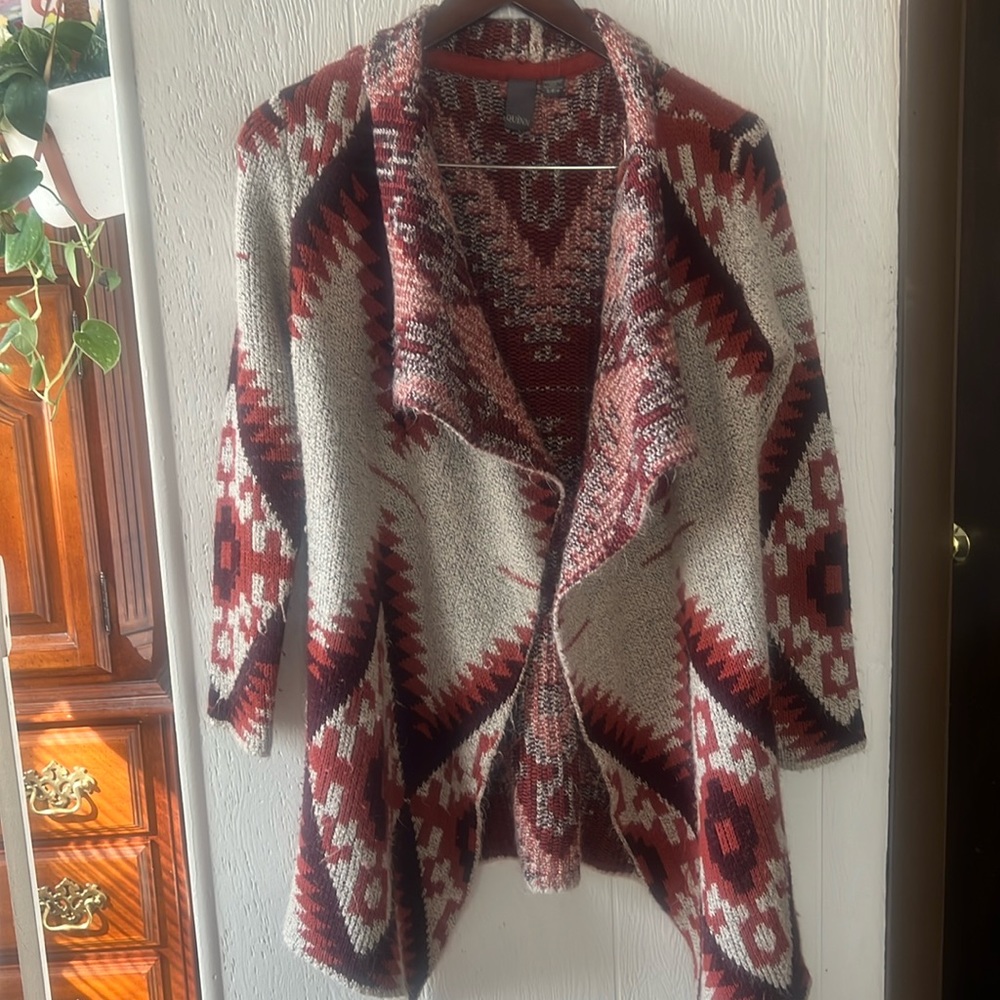 Cozy Printed Cardigan